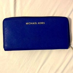 Royal Blue Michael Kors wallet